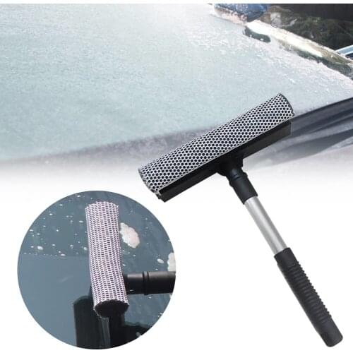 20*29*8CM Non-Telescopic Car Window Squeegee Window Handle Cleaning Brush Non-Telescopic Rod Glass Squeegee for Home Office Cars