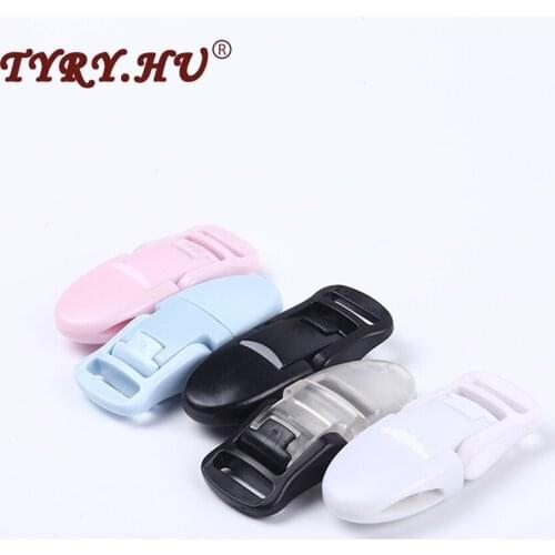 TYRY.HU 5Pcs 15mmTail Multifunction Round Pacifier Clip Holder Baby Teether Chain Feeding Accessories Non-Toxic Baby Can Chew