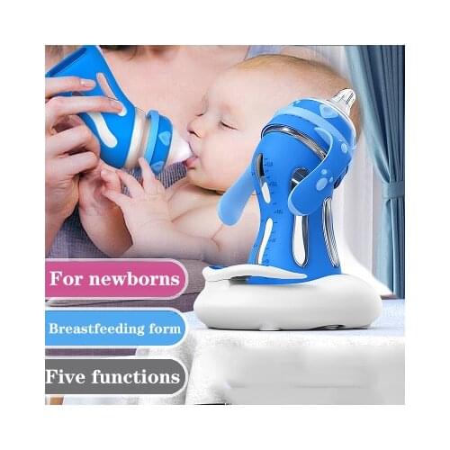 YOOAP Baby Bottle Feeding Insulation Intelligent Temperature Control Bottle milk bottle Baby Glass Anti-drop Silicone Bottle