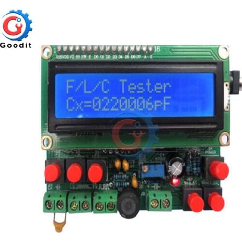 LCD Digital Secohmmeter Frequency Capacitance Inductance Meter CF Inductor Capacitor Tester Permittimeter DIY Electric Kit