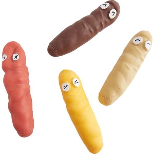 1pc Prank Gift Halloween Party Toys Gift Toy 14.5*4.cm Stress Relief Fake Poop Stretchy Poo Funny