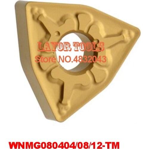 10PCS WNMG080404-TM / WNMG080408 TM/ WNMG080412 TM carbide CNC inserts,CNC lathe tool,apply to steel processing,insert MWLNR