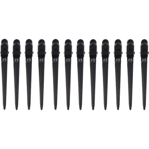 12Pcs Hairdresser Duckbill Hair Clip DIY Hair Styling Grip Accessories 8.5cm
