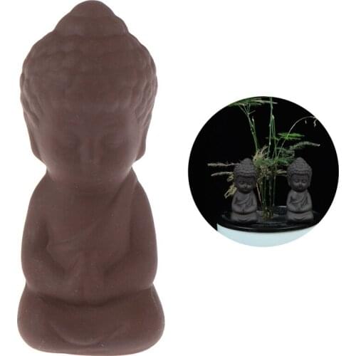 2.3x2.3x6.1cm Mini Ceramic Buddha Statue Figurine Hindu Fengshui Sculpture Meditation Miniatures Zen Garden Home Decor