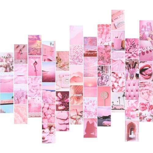50PCS Double-sided Postcard Photo Collage Set Wall Collage Kit Exqusite Aesthetic Posters Bedroom Decor Home Decoration New
