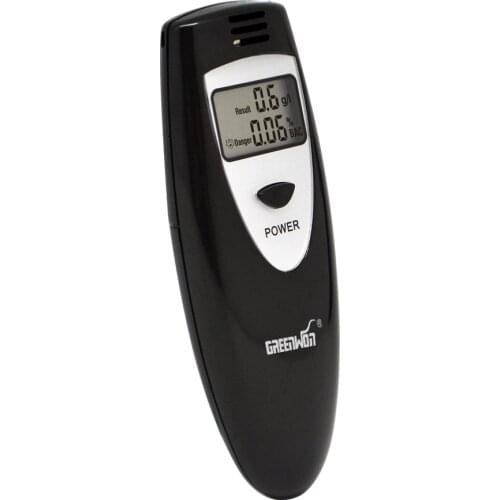 GREENWON Professional Portable Breath Alcohol Analyzer Digital Breathalyzer Tester Body Alcoholicity Meter Alcohol Detection