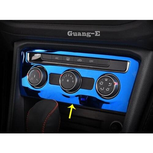 For Volkswagen VW TiguanL Tiguan L MK2 2016 2017 2018 2019 2020 Car Air Condition Button Control Outlet Switch Trim Frame