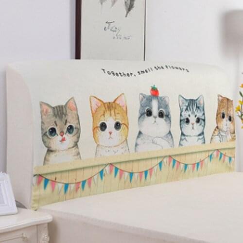 Elastic Fabric All Inclusive Cartoon Printing Bedside Covers Bedside Covers Backrest Covers Leather Beds Soft Bags Cover