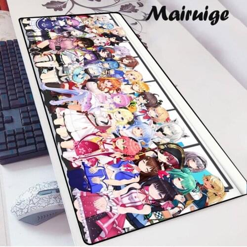 Anime Girl Kawaii Large Size MousePad XXL Laptop Game Accessories Non-slip Mousematpad 90x40CM Anime Cute Girl Carpet Mousepad