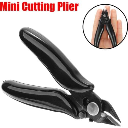 3.5'' Mini Side Snip Electrical Wire Cutting Pliers Diagonal Cutter Pliers with Lock Rubber Handle for Model Cutting
