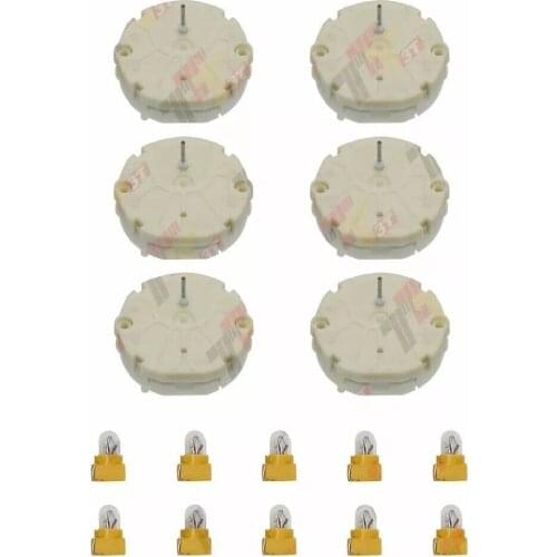 Instrument Repair Kit For Chevrolet Silverado 1500 2500 3500 HD Classic Dashboard With 6 Motors and 10 Bulbs