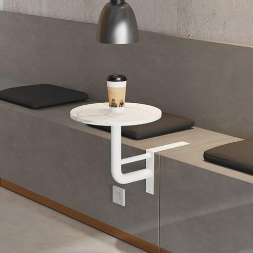 Cafe Restaurant Wall-mounted Dining Tables Modern Simple Small Apartment Round Coffee Table Hotel Balcony Designer Leisure Desks
