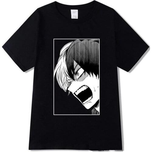 New Ahegao Harajuku Graphic T Shirt Women My Hero Academia Anime Tshirt Graphic Tee men