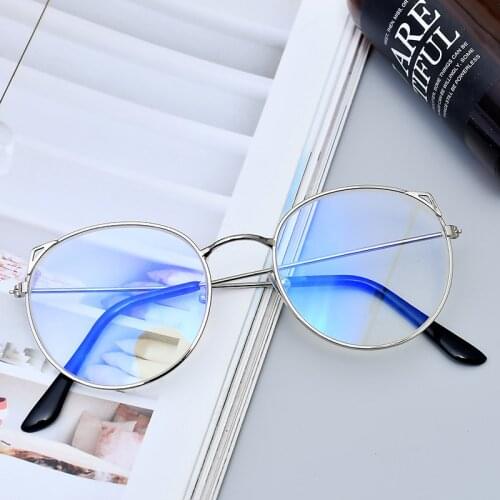Computer Glasses Anti Blue Ray Glasses Blue Light Blocking Glasses Optical Eye Spectacle UV Blocking Gaming Filter Round Glasses