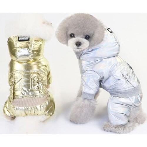 Wholesale Autumn Winter Dog Clothes For Small Dogs Boy Girl Teddy Fleece Keep Warm Thick Wadded Jacket Puppy Outfit Pet Clothing