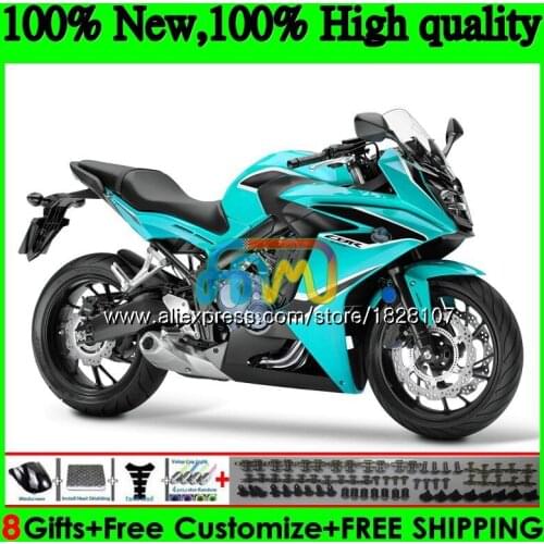 CBR-650F For HONDA CBR 650 F CBR650F 11 12 13 14 15 83BS.43 CBR650 F CBR 650F 2011 2012 Gloss cyan 2013 2014 2015 2016 Fairing