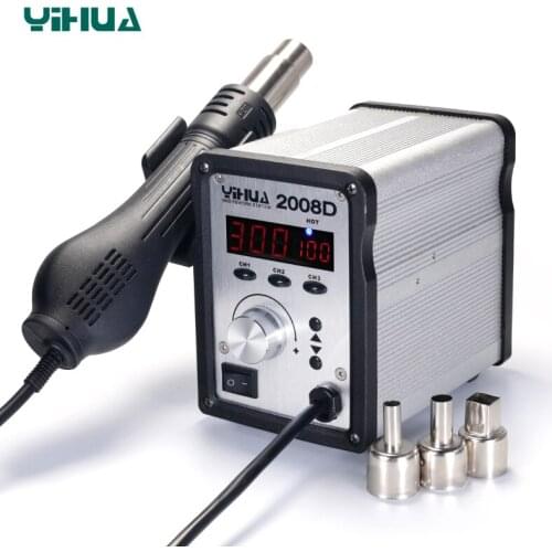 YIHUA 2008D Temperature Adjustable SMD Rework Station , Hot-Air Soldering Station
