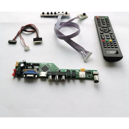 Fit LP156WHA/LP156WHB/LP156WHU WLED 40Pin LVDS VGA+Audio+USB+RF 15.6" 1366*768 laptop panel screen controller board DIY kit