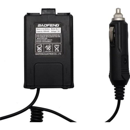 Baofeng UV-5R Car Charger Walkie Talkie Battery Two-way Radio Portable Radio Car Charge Adapter for Walkie Talkie UV5R BF-F8