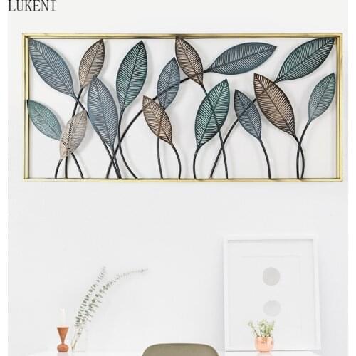 Nordic Simple Wall Hangings Living Room Study Background Plant Decoration Wall Hanging Golden Wall Decoration Crafts