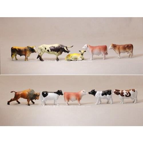 Pvc figure Cattle Cow Animal Model 10pcs/set