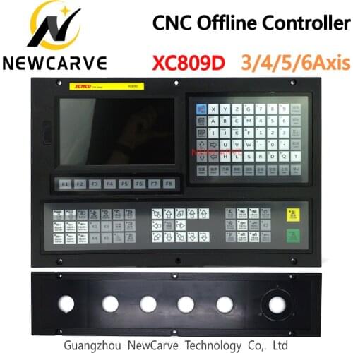 XC809D 3~6 Axis USB CNC Control System Controller Support FANUC G-code Offline Milling Boring Tapping Drilling Feeding NEWCARVE
