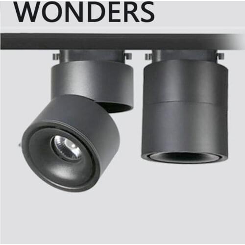 Modern Simple Black and White LED downlight Aluminum small spot led light fixture 10W 20W shop & store home decor ceiling light