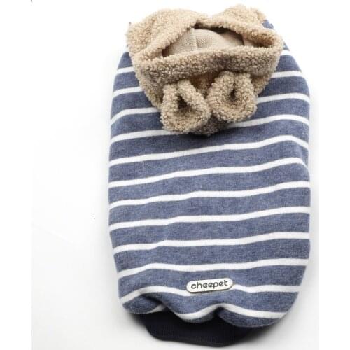 Pets Products Small Puppy Clothes Cute Bear Ears Winter Warm Wear Hoodies