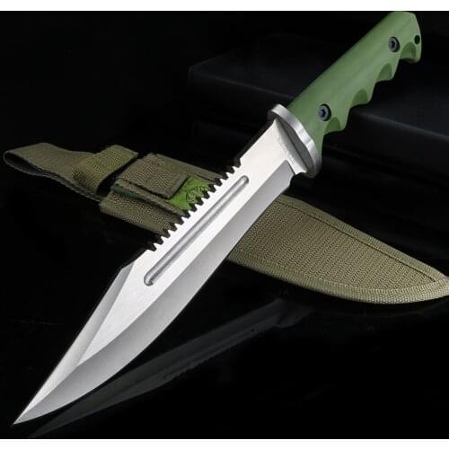Outdoor self-defense military knife high hardness short knife with wild mountaineering survival blade sharp tool straight knife