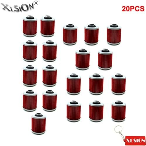 XLSION 20Pcs Oil Filters For Yamaha XV250 XV500 XV 750 1000 Virago XV535 SR 250 500 XT 400 TT XT500 SRX400 YD250 SR500