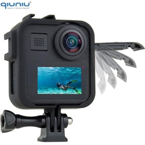 QIUNIU Standard Protective Frame Case Housing Case Shell Cover for GoPro Max 360 Panoramic Camera Go Pro Case Accessories