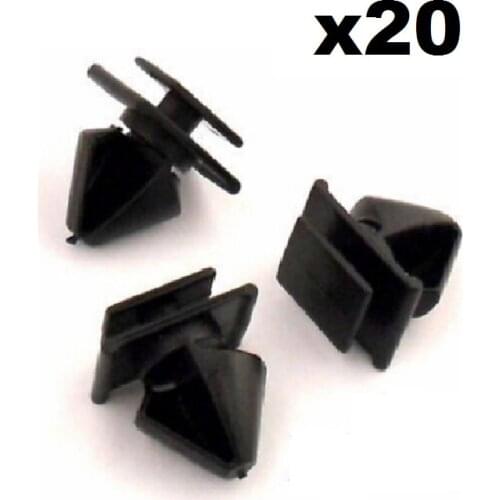 20x For Peugeot 406 Plastic Trim Clips for Door Side Moulding / Bumpstrip Rubstrip