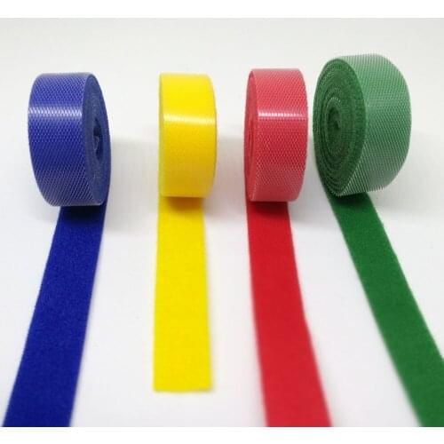 1/5pcs Nylon Cable Winder Ties Wrapped Cord Line Reusable Wire Organizer Management 1.5cmx1M Hook Loop Magic Tape