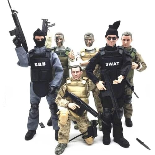 1/6 Movable Forces Figure Model Combat Swat Police Soldier ACU Military Army Action Figure