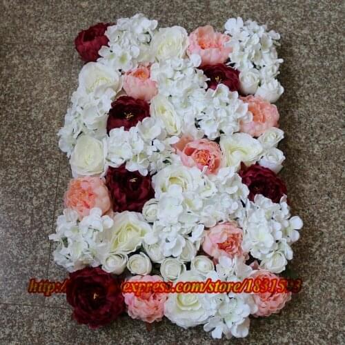 10pcs/lot Wedding decoration Rose Peony Hydrangea Flower wall Wedding backdrop decoration Flower staget decoration TONGFENG