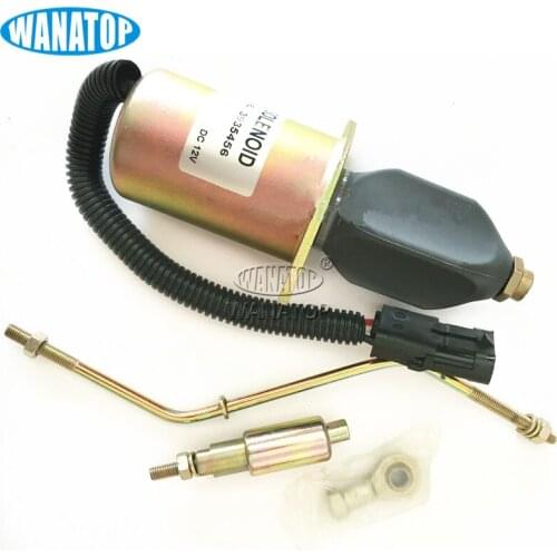 12V Fuel Shutdown Solenoid 3935456 SA-4762-12 SA-4763-12 for Cummins 6CT Dodge