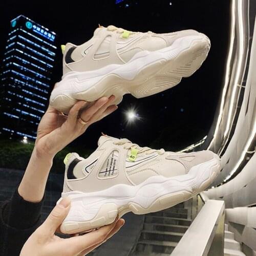 2019 Men Chunky Sneakers Designer Platform Sneakers Brand Men Trainers Lace Up Casual Shoes Damping Footwear O1-04