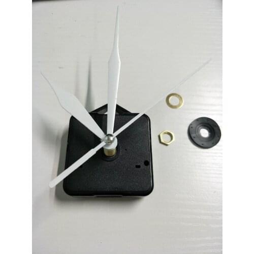 50sets Plastic Clock Mechanism Black Long Spindle Quartz Clock Movement Kit For DIY Clock Repairing Accessories