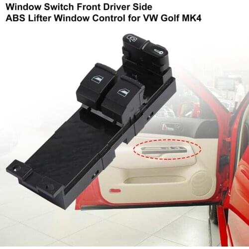 80% Hot Sales!!! Window Switch Front Driver Side ABS 1J3959857 Lifter Window Control for VW Golf MK4