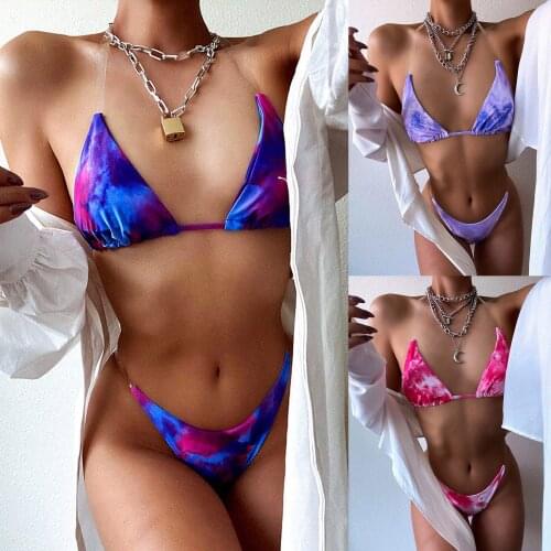#FO Transparent Halter Swimwear Swimsuit Women Sexy Solid Bikini Push Up Padded Swimwear Bathing Suit Beachwear Biquini