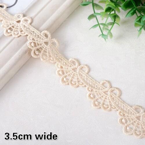 Khaki Purple Embroidery Lace DIY Handmade Clothes Neckband Cuff Skirt Sewing Hat Bag Shoes Home Textile Multipurpose Material