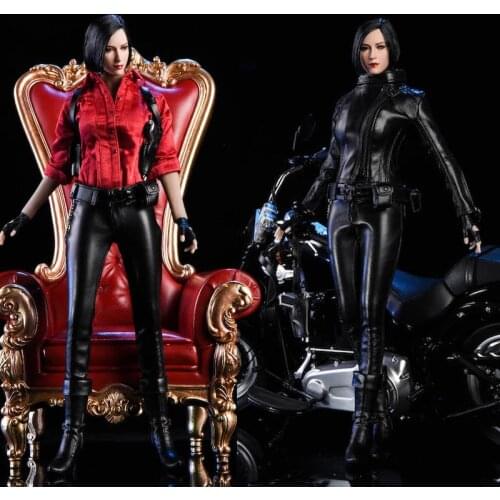 For Collection DIY 18XG17 1/6 Female Figure Accessory Locomotive Girl Leather Set Costume Model for 12" Ada Wong Action Figure