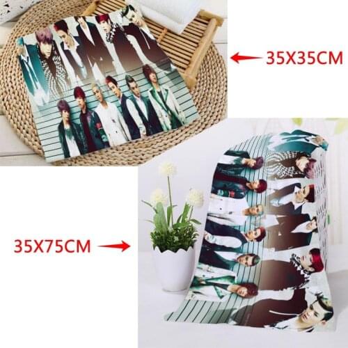 Custom KPOP Teen Top Printed Square Towels Microfiber Absorbent Quick-dry Towel cotton Kids Beathroom washcloth handkerchief
