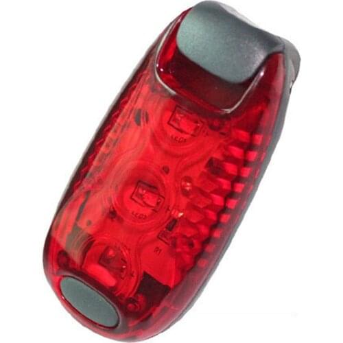 Multifunctional bicycle taillight outdoor riding 3 LED safety warning light Running nighttime backpack light bike helmet light