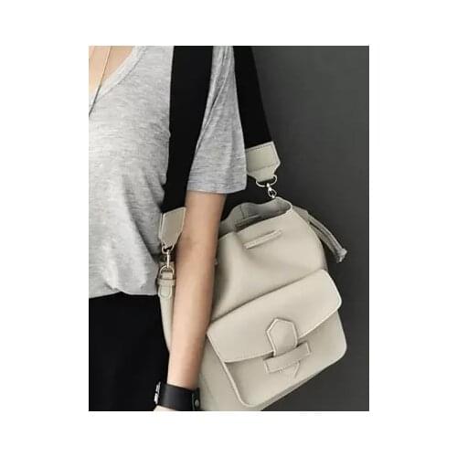 Fashion all-match bucket bag simple style pu leather one shoulder womens handbags female bag casual Sac A Main Femme Ladies