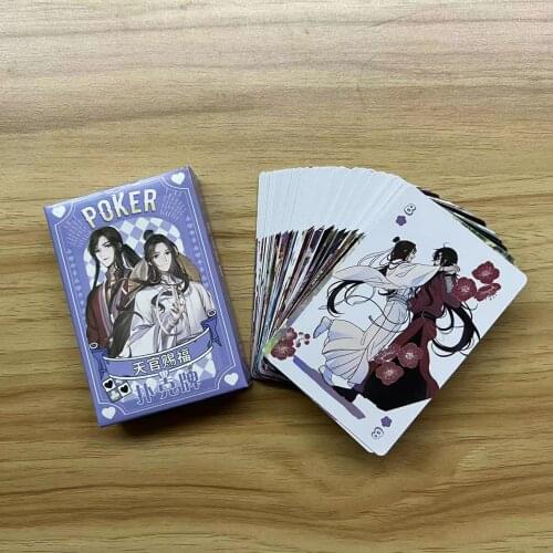 Anime Heaven Officials Blessing Cosplay Board Game Cards Hardcover Poker Toy Gift With Box