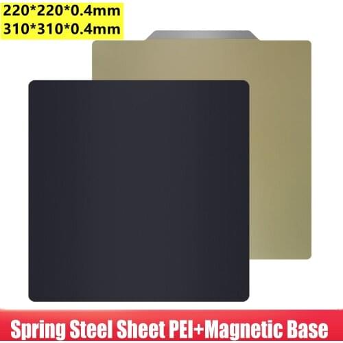 New Removal Spring Steel Sheet PEI Magnetic Base Hot Bed Sticker Build Plate 310/220mm PEI Sheet 3D Printer Parts PLA ABS CR10