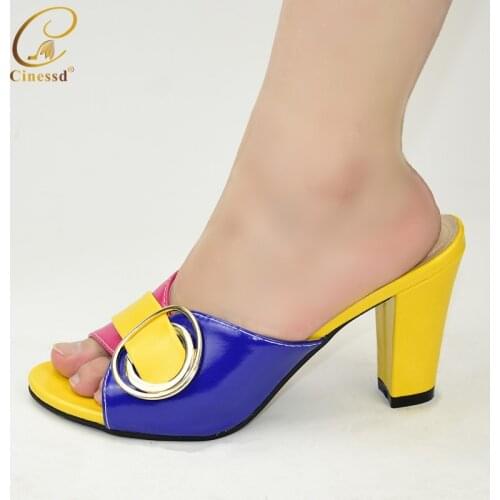 2020 New Arrival Womens Dress Yellow Color Shoes Open Toe Elegant Women Pumps Wedding Shoes Luxury Heels African Shoes