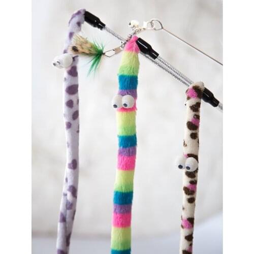 Tease Wand Cat Pet Toy Funny Plush Interactive Toys Kitten New Cat Accessories Chew Cute dog