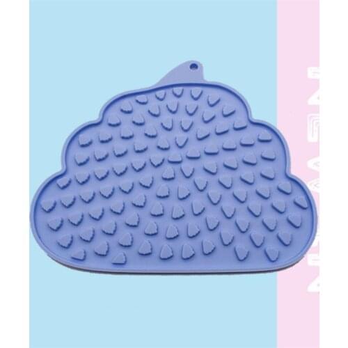 NACOCO Dog Lick Pad Dog Peanut Butter Lick Pad Slow Feeder Dog Bowls for Dog Grooming and Training Color May Vary